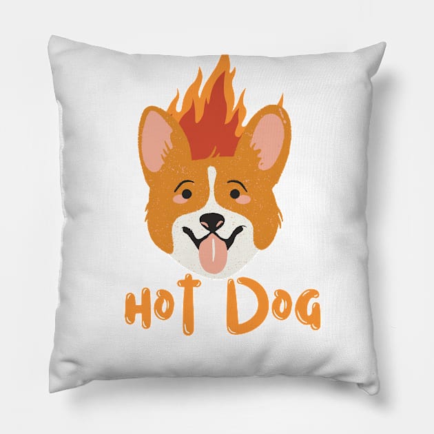 hot dog Pillow by T-Vinci