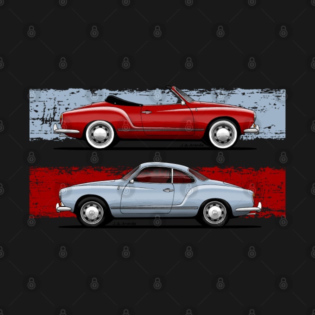 Classic beautifull sports car in both Roadster and Coupe version by jaagdesign