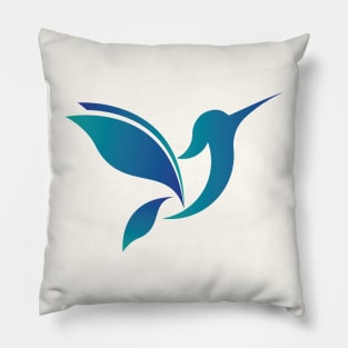 blue bird Pillow