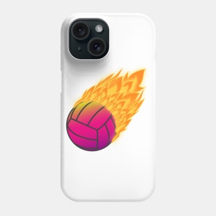 Volleyball On Fire Phone Case