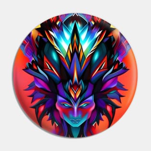 Transdimensional Elf (12) - Trippy Psychedelic Art Pin