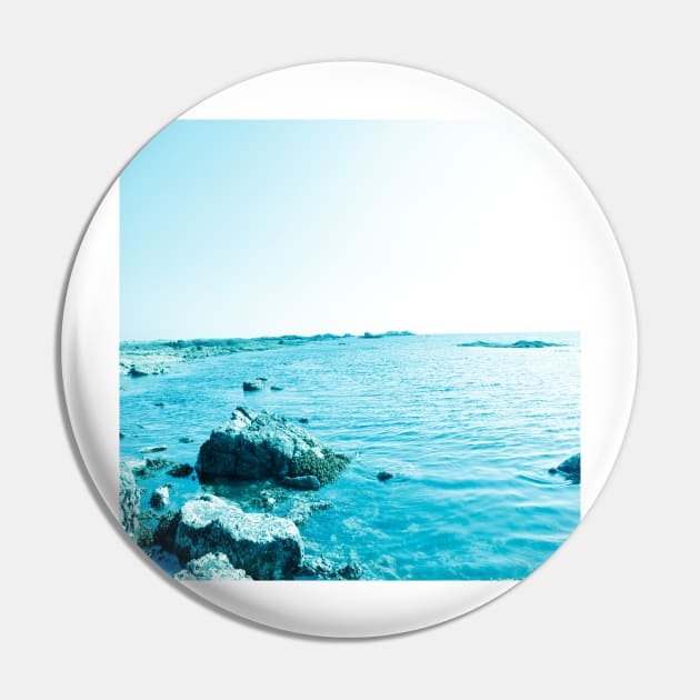 A rocky seaside in Oman bluish version Pin by PedaDesign