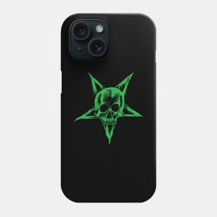 Skull Pentagram (green version) Phone Case