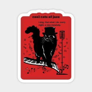 Cool Cats of Jazz Magnet