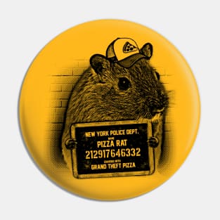 Pizza Rat Mugshot NYPD Pin