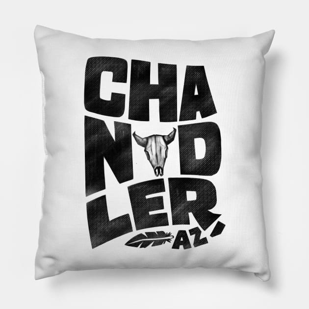 Chandler Vintage Type Pillow by DreamBox