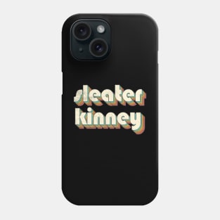 Vintage Sleater Rainbow Letters Distressed Style Phone Case