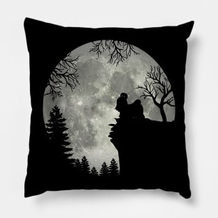 Shih Tzu Dog And Moon Scary Halloween Pillow