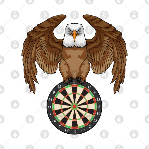 Eagle at Darts with Dartboard by Markus Schnabel