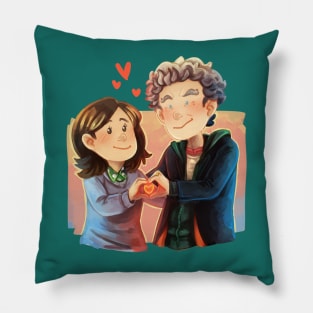 Whouffaldi hearts Pillow