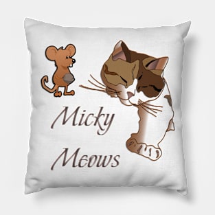 Micky Meows Pillow