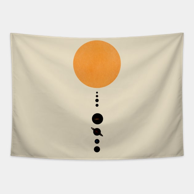 The Planets, Our Solar System, Space the Universe and everything Tapestry by Teessential