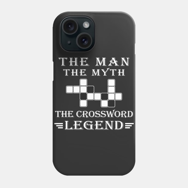 The Crossword Legend Phone Case by Nuijiala