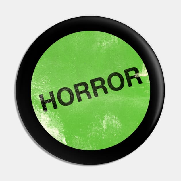 Horror VHS Rental Sticker Pin by Sudburied