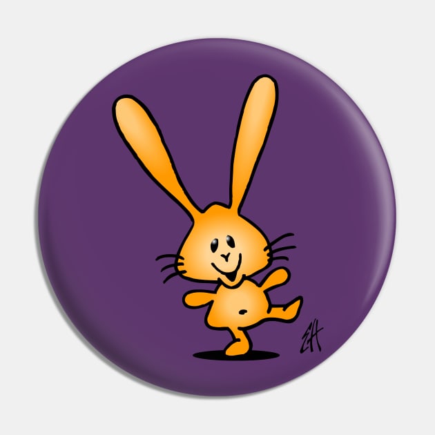 Dancing bunny Pin by Cardvibes