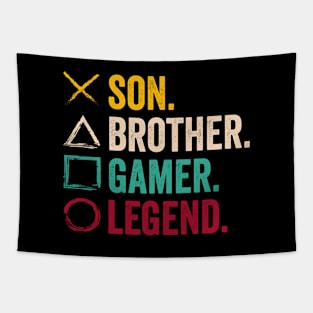 Son Brother Gaming Legend For Gamer Tapestry