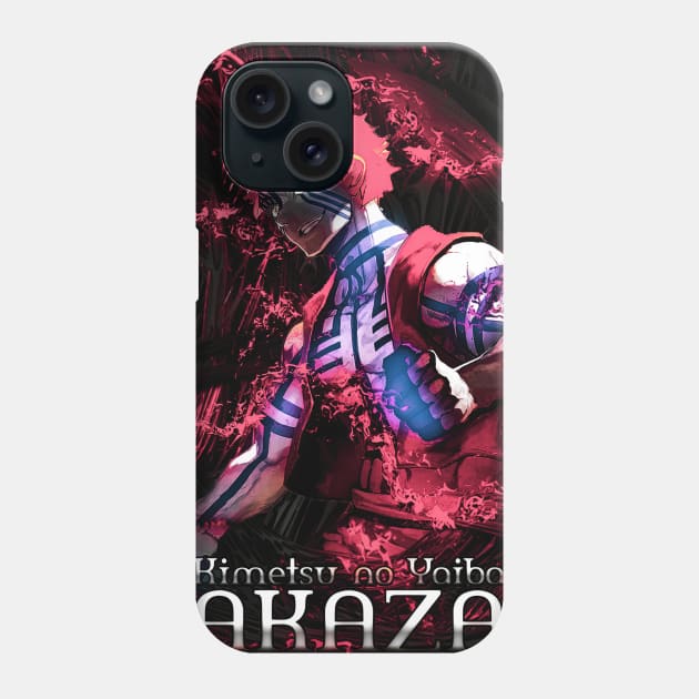 Bloody Demon Art Akaza Phone Case by Valoka