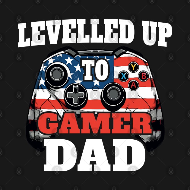 Levelled up to Gamer Dad: American Flag Controller by Jas-Kei Designs
