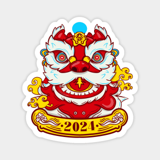 Chinese New Year Dragon 2024 Magnet