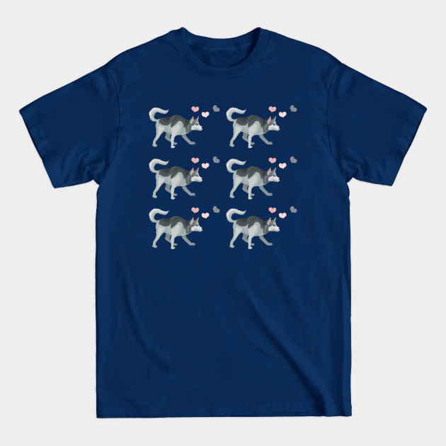 Disover siberian husky dog pattern - Siberian Husky Dog - T-Shirt