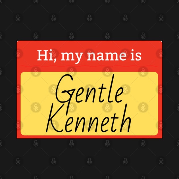 Gentle Kenneth name badge by mywanderings