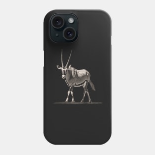 Oryx Antelope Full Figure for Oryx and Gemsbok Fans Phone Case