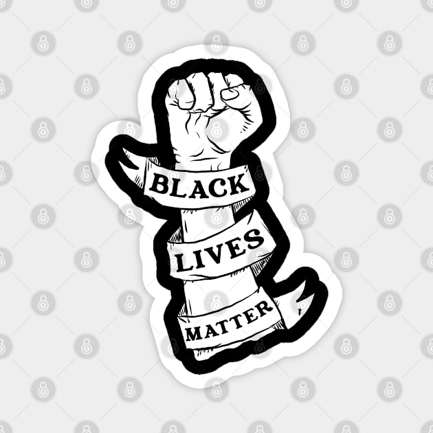 Black Lives Matter - No Racism Magnet by FerMinem