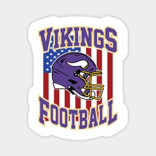 Retro Vikings Football Magnet