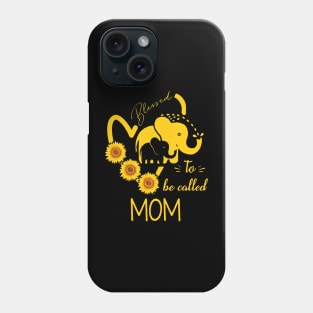 Sunflower Elephant Blessed To Be Called Mom Mothers Day Phone Case