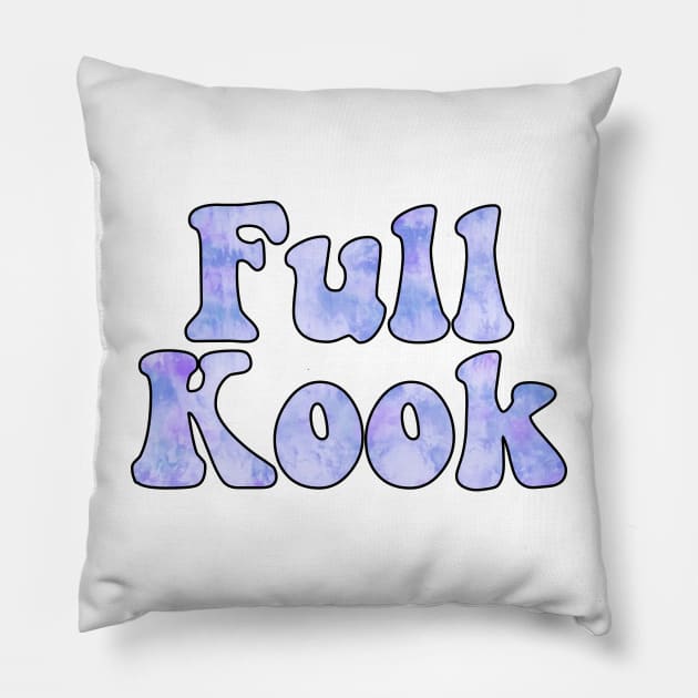 Tie Dye Purple Full Kook Pillow by cartershart