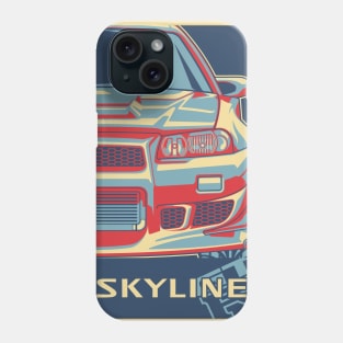 vintage skyline r34 gtr Phone Case