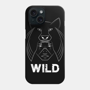 Wild Wolf Man Phone Case