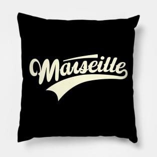 Marseille - Marseille Schriftzug - Marseille Logo Pillow