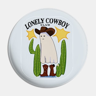 Lonely Ghost Cowboy Pin