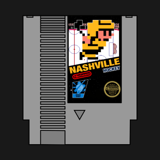 Nashville Hockey 8 bit cartridge design T-Shirt