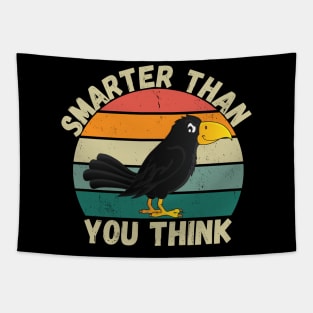 smarter than you think funny crow Tapestry