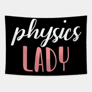 physics lady - physics girl Tapestry