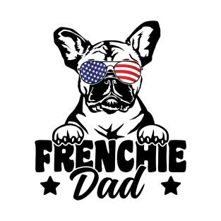 Frenchie Dad Patriotic French Bulldog Dog Lover 4th Of July T-Shirt