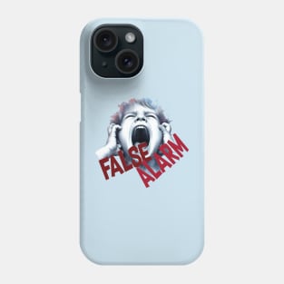 Boy shouting false alarm Phone Case