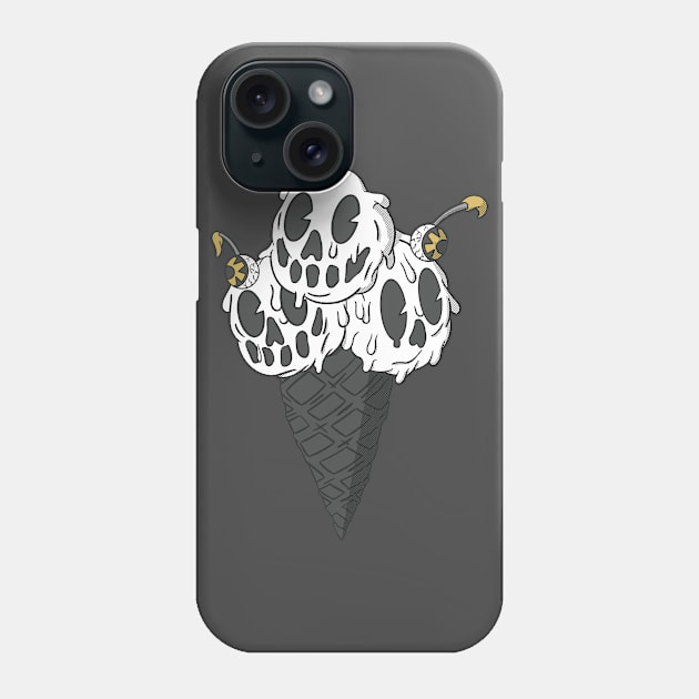 Old School Ice Scream (White) Phone Case by GoldenHorror