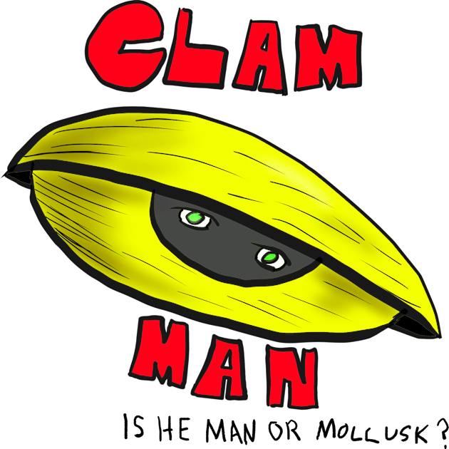 CLAM MAN Kids T-Shirt by YesElliott
