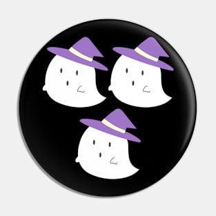 ghost in a witch's hat Pin