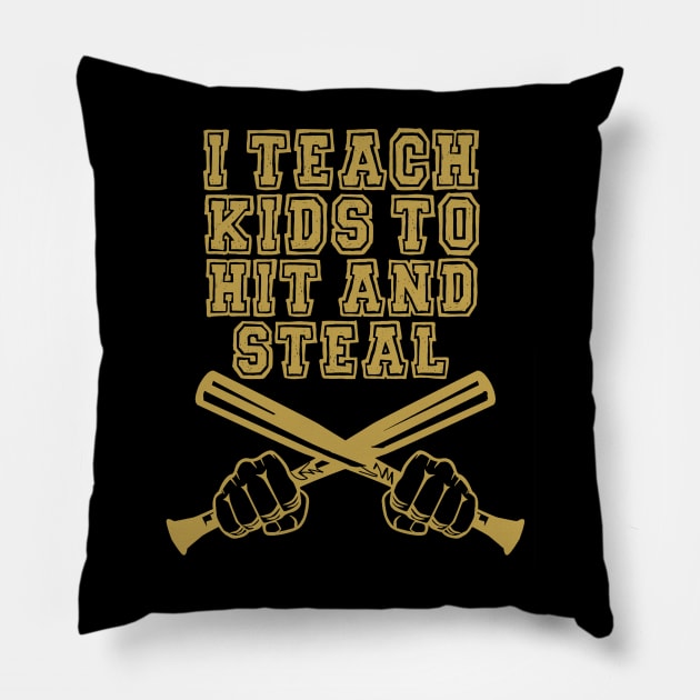 Baseball Kids 1505 Pillow by Tekad Rasa