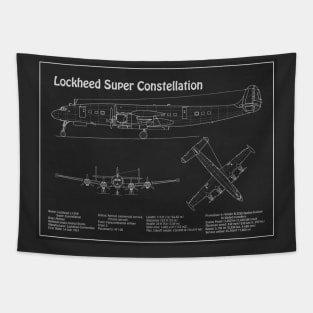 Lockheed L-1049 Super Constellation Blueprint - PD Tapestry