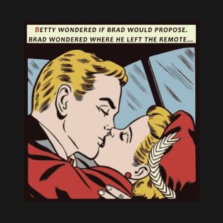 Comic Book Romance - Betty & Brad No 3 T-Shirt