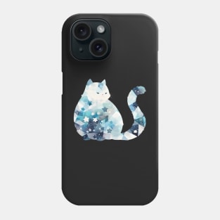 Starry Watercolor Cute Niji Cat Galaxy Enamel Pin Sticker Cutout Phone Case