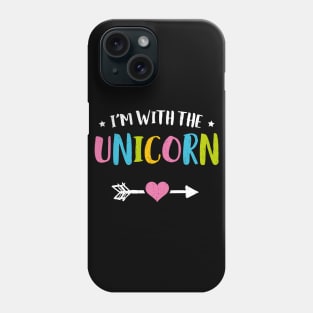 I'm With The Unicorn Funny Halloween Phone Case