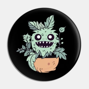 Monster Plant, Cute Kawaii Pin