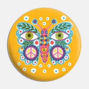 Peace Butterfly Pin