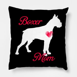 Boxer terrier mom   cute mother's day t shirt for dog lovers Pillow